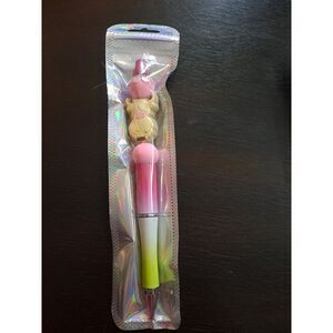 Mooo Yellow Cow Pink White Green Colors For Pen Custom Beaded Pen‎ Black Ink
